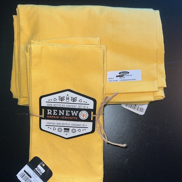 ECO-friendly/wrinkle resistant now DESIGNS 100% recycled content s/4 napkins-NWT - Picture 3 of 16